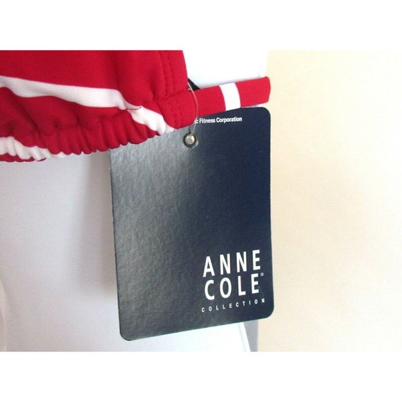 Ann Cole Red/White/Blue 2Pc Striped Designer Bikini 10-12-14 - Picture 7 of 9